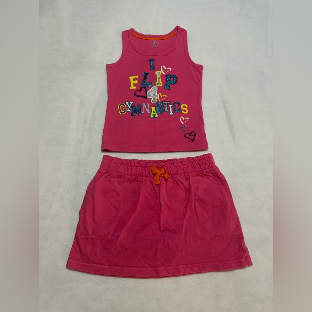 Pink Top & Skort Set